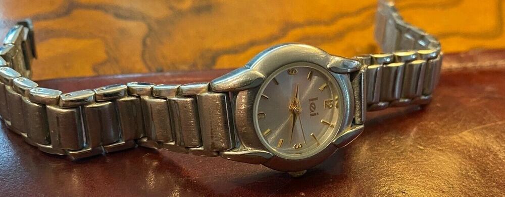 Women's 24mm Brushed Metal Tone LEI Watch, Bracelet Band
